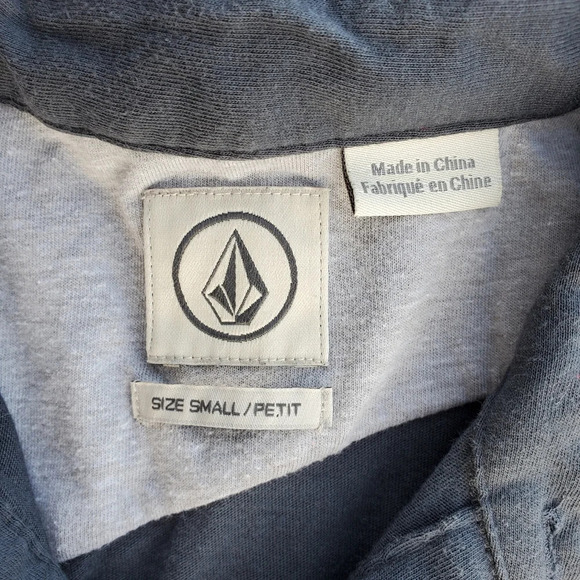 Volcom Men's Polo Shirt Charcoal Gray Short Sleeve Classic Size Small - Picture 4 of 16